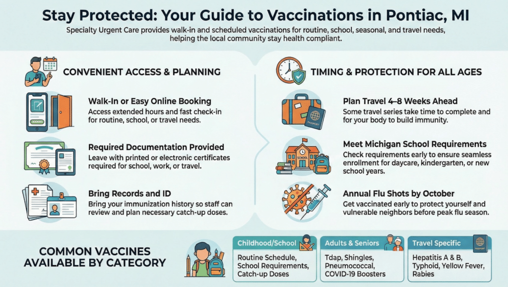 Vaccinations in Pontiac MI