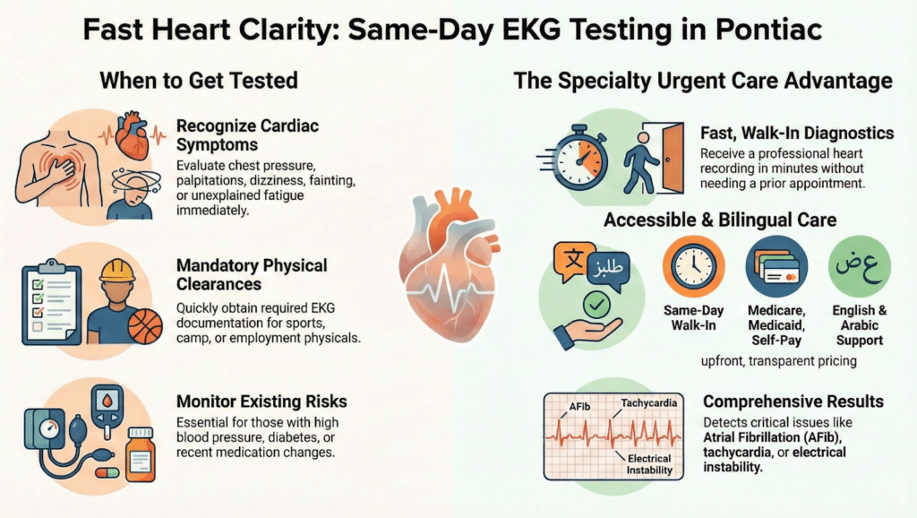 Fast Heart Clarity: Same-Day EKG Testing in Pontiac