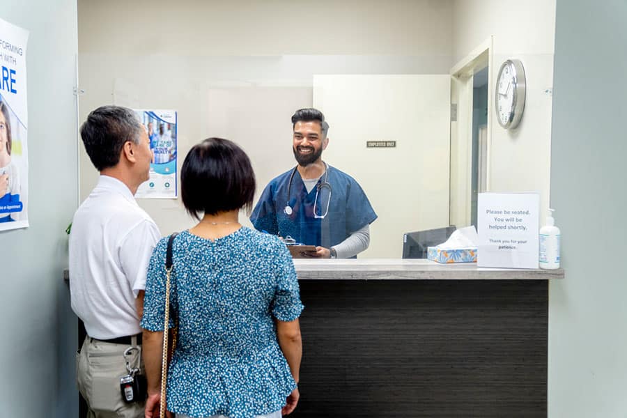 Checking in at Urgent Care