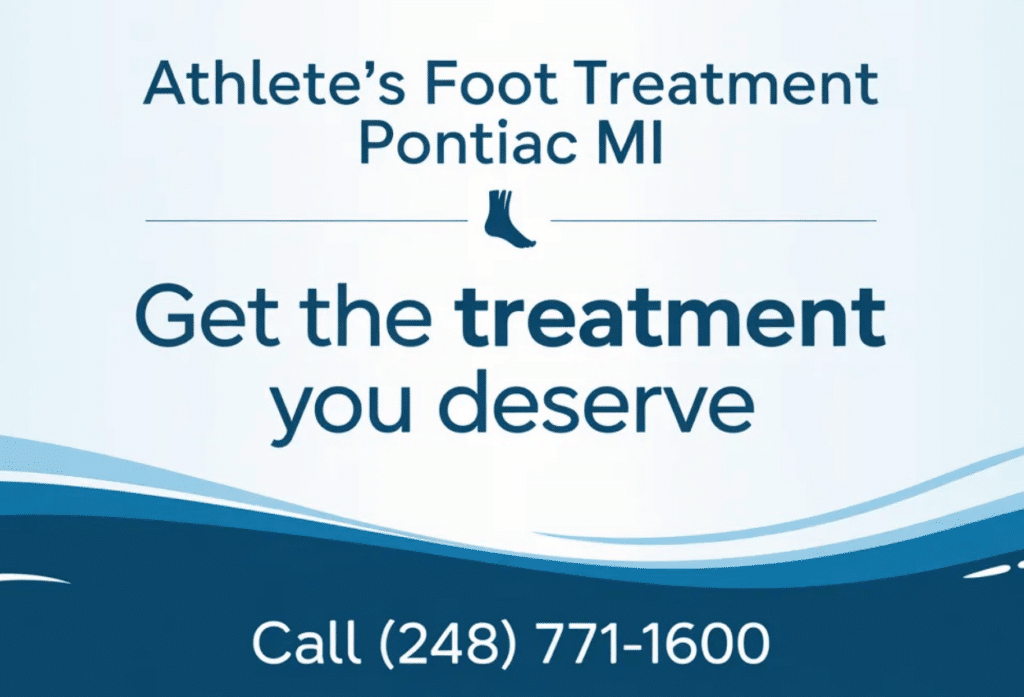 Athlete’s Foot Treatment in Pontiac MI Infographic