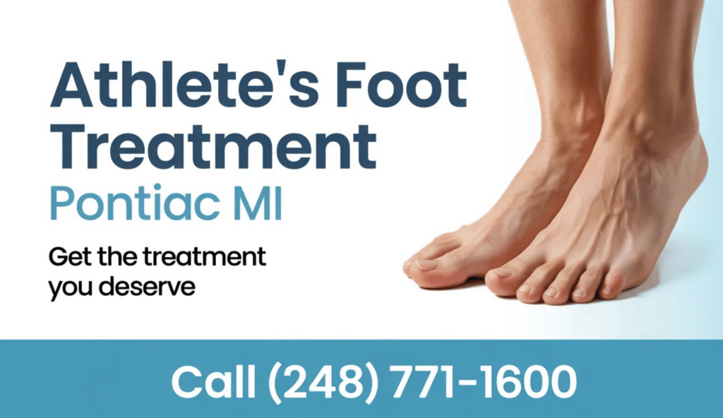 Athlete’s Foot Treatment in Pontiac MI Infographic
