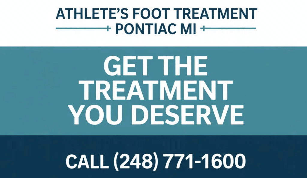 Athlete’s Foot Treatment in Pontiac MI Infographic