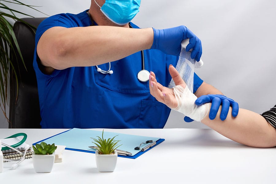 Closeup of Treatment For Minor Cuts in Dearborn MI